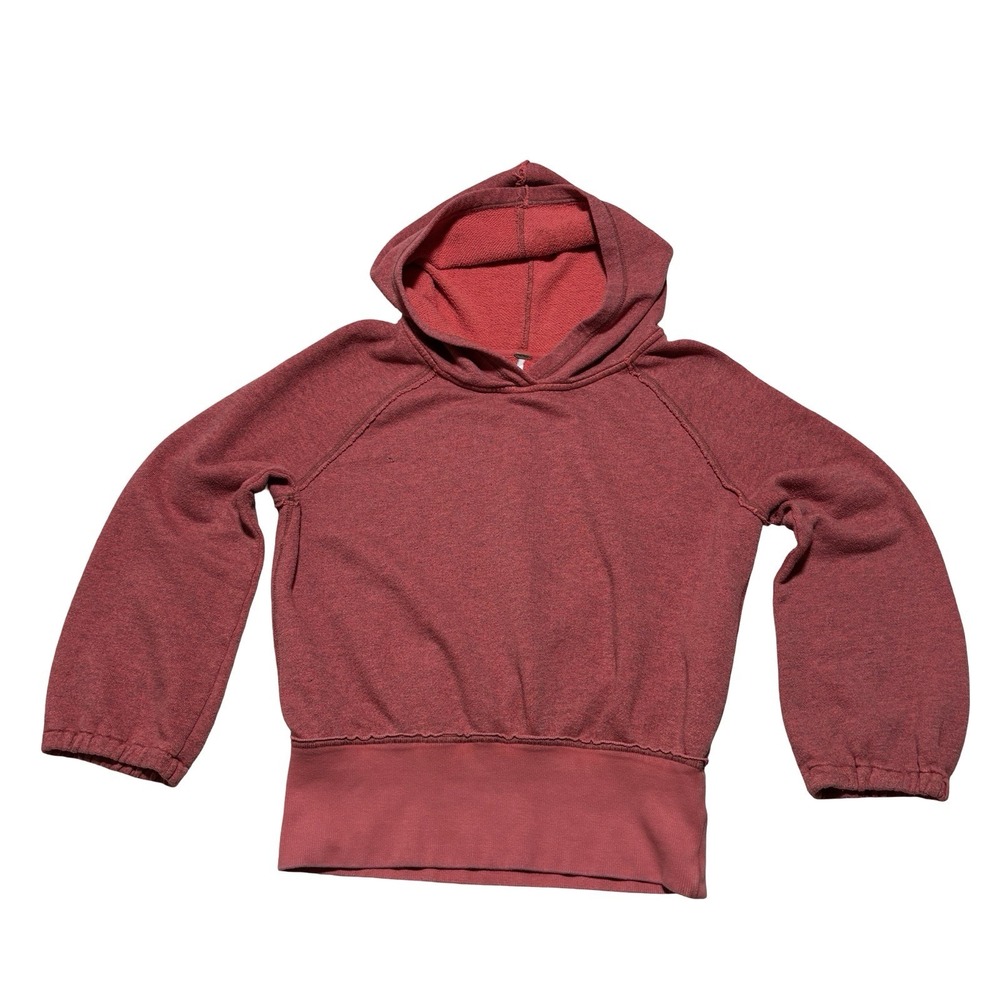 Free People Women's Pullover Baggy Fit Hoodie Red Size Medium 20.5 x 24
